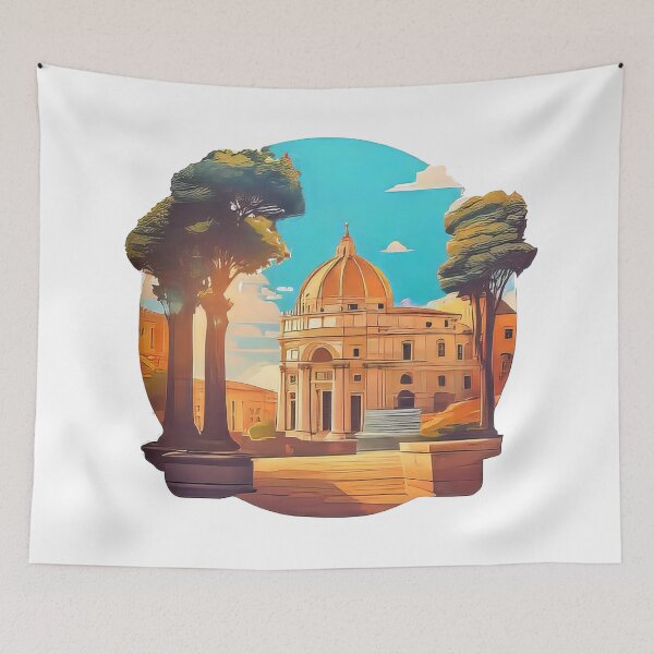 Item preview, Pastel-Colored Rome Sticker (849) designed and sold by WASjourney.