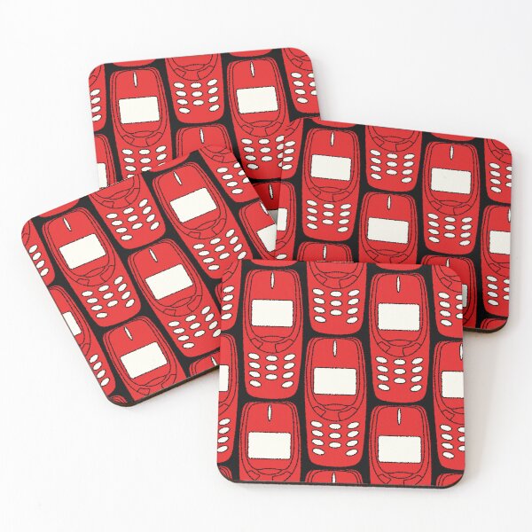 Item preview, Old red fashion phone	 designed and sold by Innamalinka.