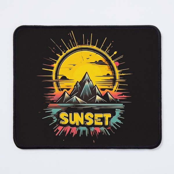 Item preview, Golden Horizon: Sunset Hill Art Print designed and sold by Wonder Pixel Studio.