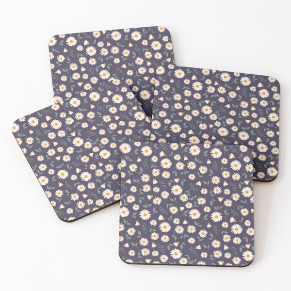 Item preview, Daisy floral on dark designed and sold by Fahad  A K.