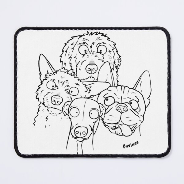 Item preview, Man’s best friend outline designed and sold by Bovinae Art.