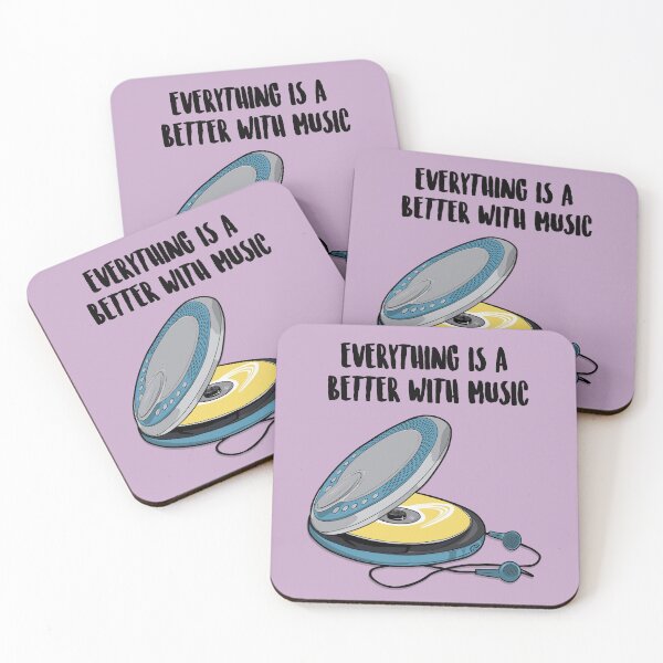 Item preview, Everything Is Better With Music  designed and sold by PopShopDesignFR.