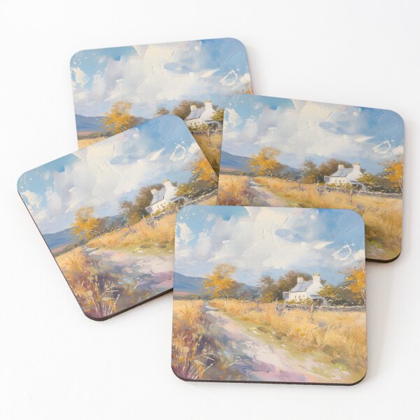 Item preview, Vintage Countryside Oil Painting  designed and sold by ArtWanderDesign.