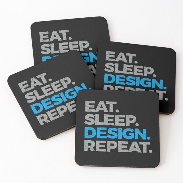 Item preview, Designer Saying Eat Sleep Design Repeat Funny Designing Life designed and sold by alenaz.