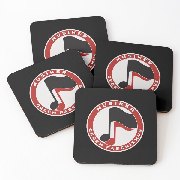 Item preview, Musicians against fascism Antifa flag designed and sold by Dunkelflaute.