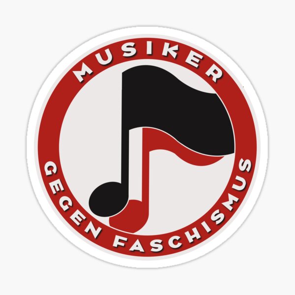 Artikel-Vorschau von Musiker gegen Faschismus Antifa Flagge, designt und verkauft von Dunkelflaute.