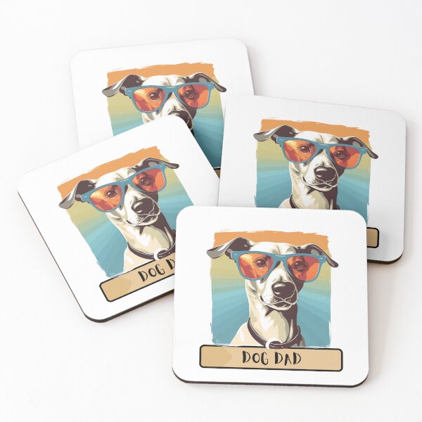 Item preview, Dog Dad colorful flat illustration designed and sold by Sleek Sketch Studio.