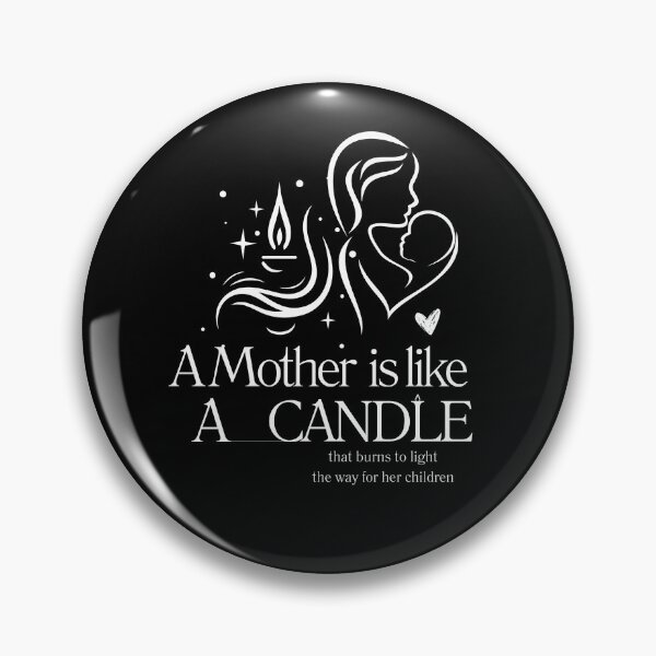 Item preview, quote about Mother,A Mother Is Like A Candle That Burns To Light The Way For her children,Motherhood designed and sold by behappysiempre.