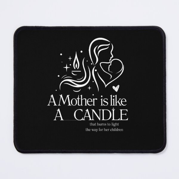 Item preview, quote about Mother,A Mother Is Like A Candle That Burns To Light The Way For her children,Motherhood designed and sold by behappysiempre.