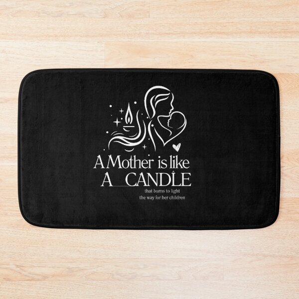 Item preview, quote about Mother,A Mother Is Like A Candle That Burns To Light The Way For her children,Motherhood designed and sold by behappysiempre.