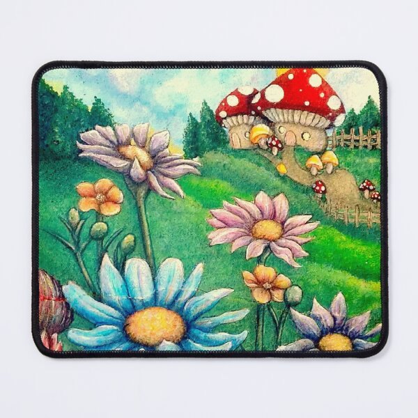 Item preview, Cottagecore Fairy Toadstool Flower Garden designed and sold by Levana-Jane.