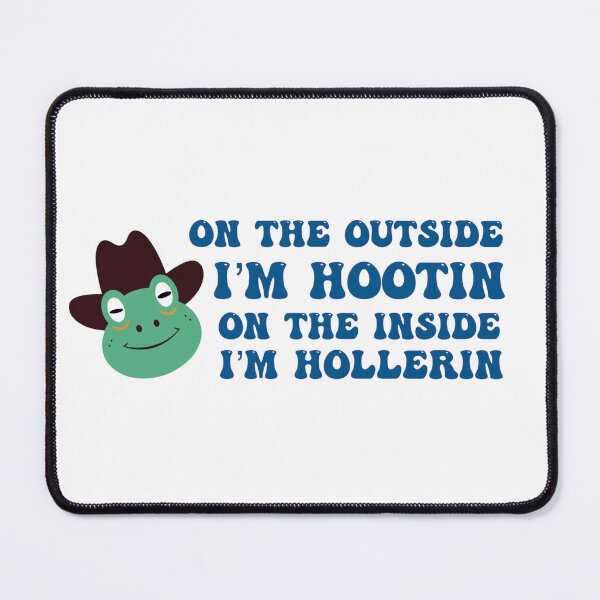 Item preview, ON THE OUTSIDE I'M HOOTIN ON THE INSIDE I'M HOLLERIN COWBOY FROG designed and sold by artzaka.