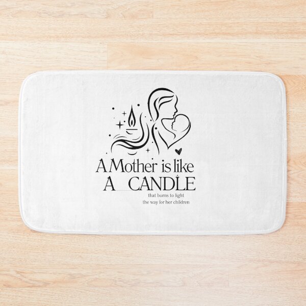 Item preview, Copy of quote about Mother,A Mother Is Like A Candle That Burns To Light The Way For her children,Motherhood designed and sold by behappysiempre.