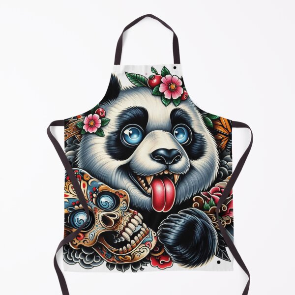 Item preview, "Ink and Bamboo: Vintage Panda Tattoo" designed and sold by zenithcollectiv.