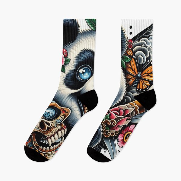Item preview,  "Ink and Bamboo: Vintage Panda Tattoo" designed and sold by zenithcollectiv.