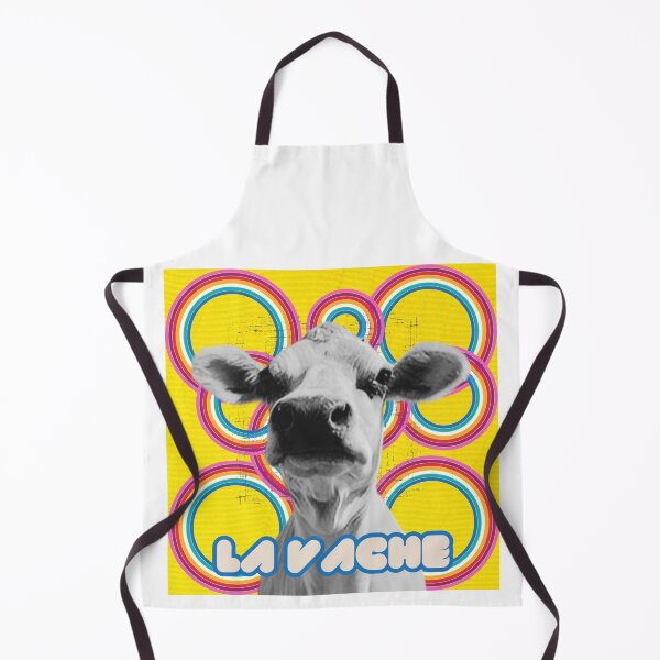 Item preview, La Vache (The Cow) - pop art - a bit of fun with 4 legged animals designed and sold by TheRubberOnion.