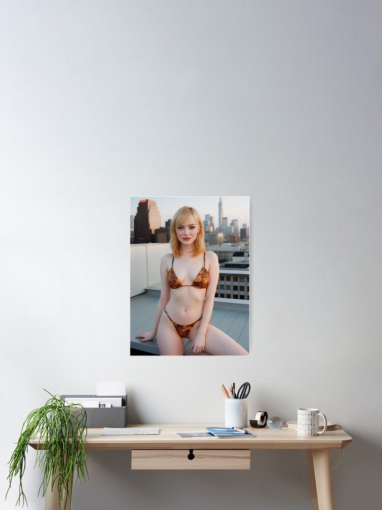 emma stone sexy" Poster for Sale by warshipologiste | Redbubble
