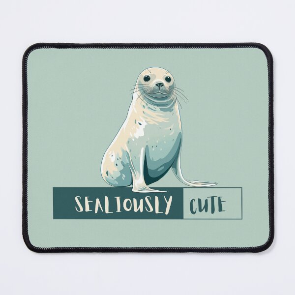 Item preview, Sealiously cute - cute and funny baby seal designed and sold by Sleek Sketch Studio.