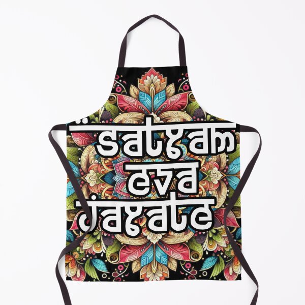 Item preview, Satyam Eva Jayate. Truth wins: Multicolored Floral Mandala in Red, Green, Blue, Yellow, Orange, Purple, and Pink designed and sold by SplashTastic.