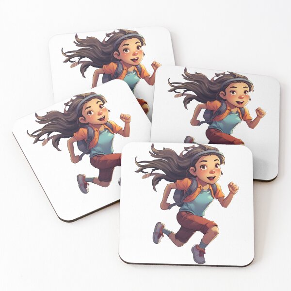 Item preview, Runner brunette girl designed and sold by Anbe_design.