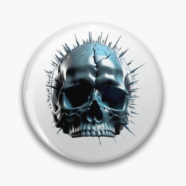 Item preview, Impacting 3D spiked skull designed and sold by Inspyralia.