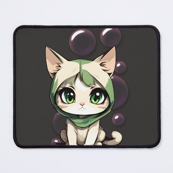 Item preview, Adorable cat with green eyes designed and sold by Flamprincesss.