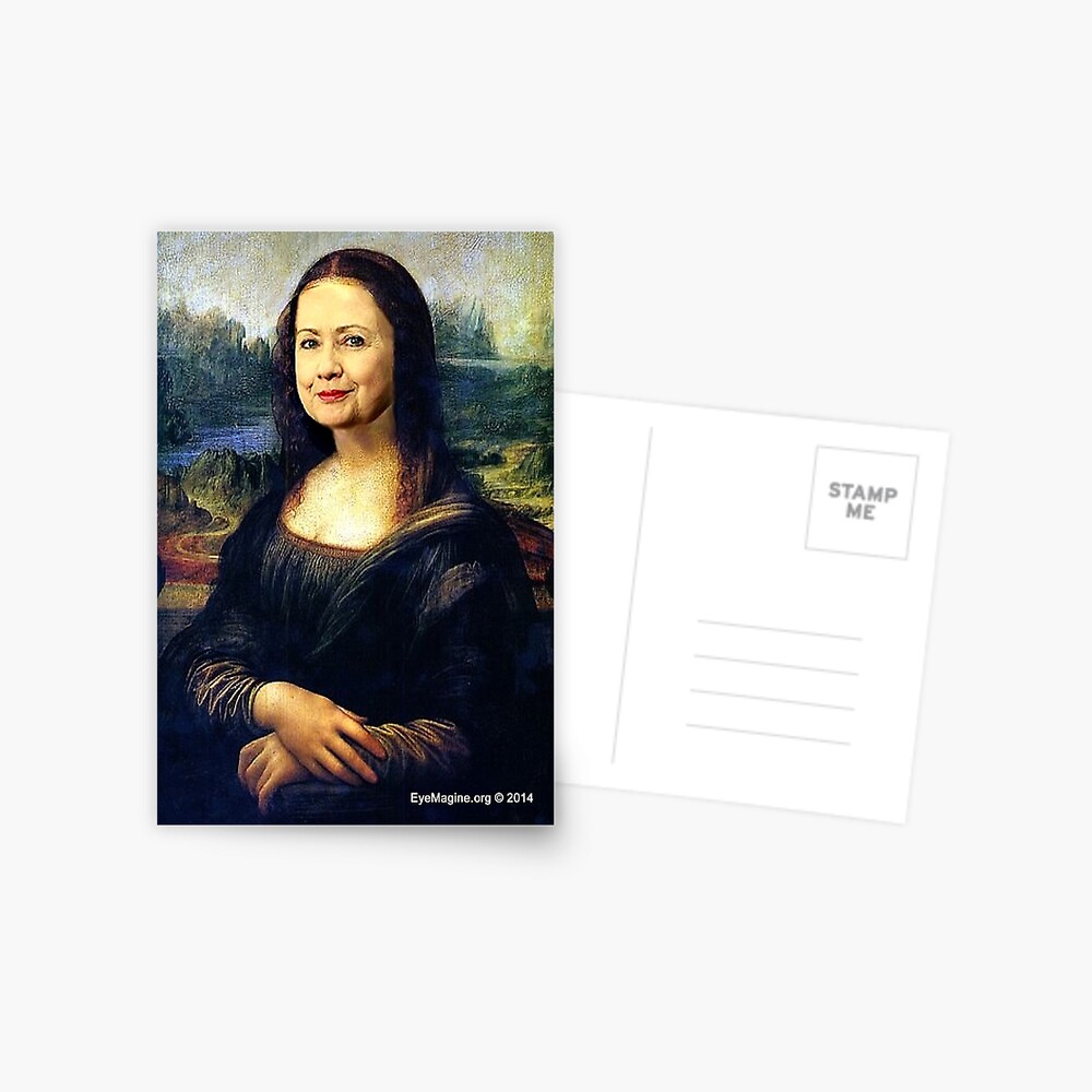 Hillary Mona Lisa Postcard