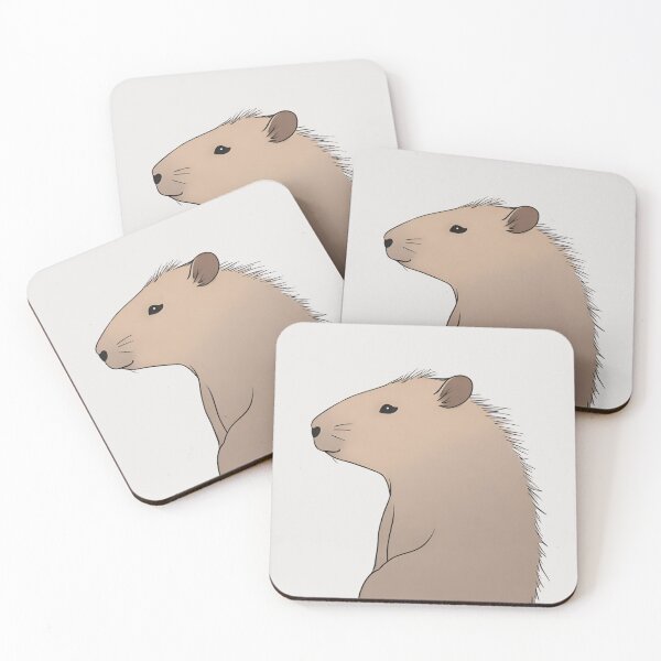 Item preview, Simplistic Serenity: The Minimalist Capybara designed and sold by PatternXS.