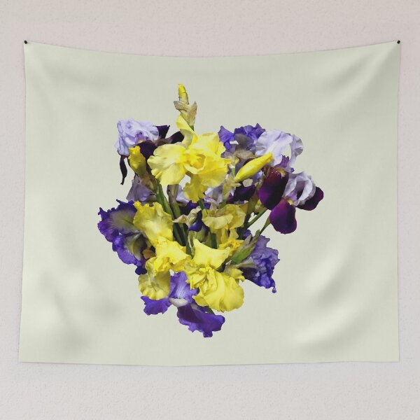 Item preview, Assortment of Irises Yellow and Purple designed and sold by Susan Savad.