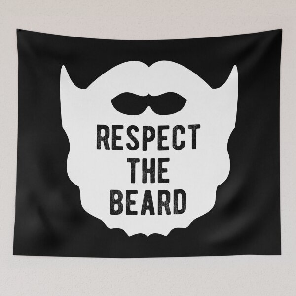 Item preview, Respect The Beard Mustache T-Shirt designed and sold by Turie.