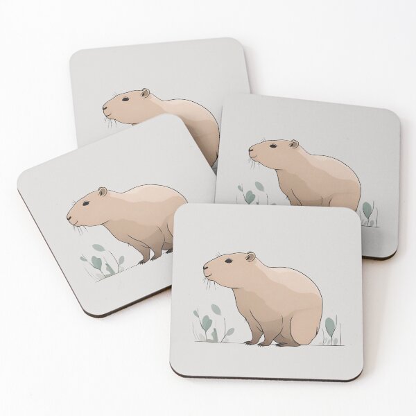 Item preview, Simplistic Serenity: The Minimalist Capybara 2 designed and sold by PatternXS.