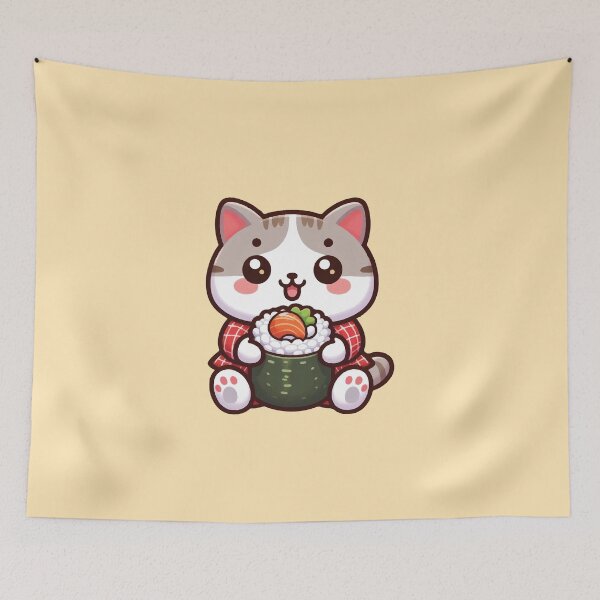 Item preview, Kawaii Sushi Cat Designs for Your Home designed and sold by SOMI SOMI.