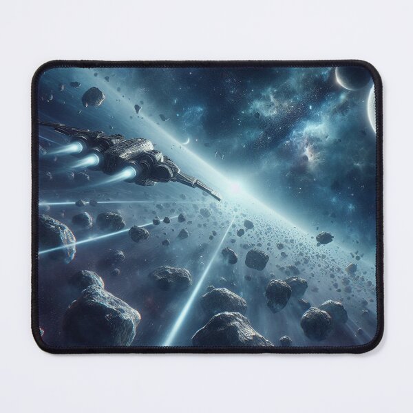 Item preview, Spaceship racing in the rings of a planet designed and sold by fireytoad.
