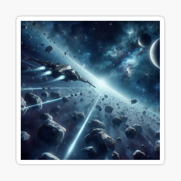 Item preview, Spaceship racing in the rings of a planet designed and sold by fireytoad.