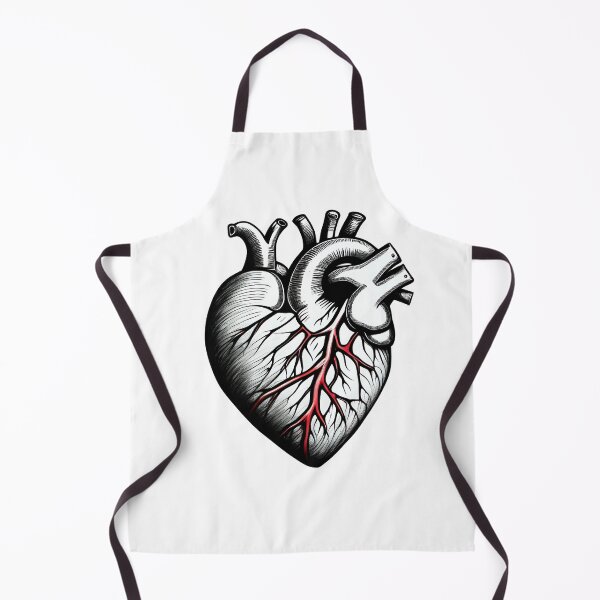 Item preview, Realistic retro heart drawing designed and sold by Inspyralia.