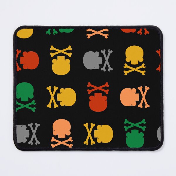 Item preview, Pattern with colorful skulls, skull design designed and sold by CorvusLunaArt.