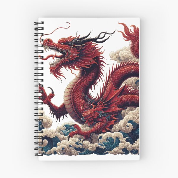 Item preview, Red dragon riding the cloud designed and sold by MzulhilmiZam.