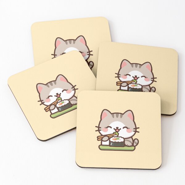 Item preview, Kawaii Sushi Cat cute designed and sold by SOMI SOMI.