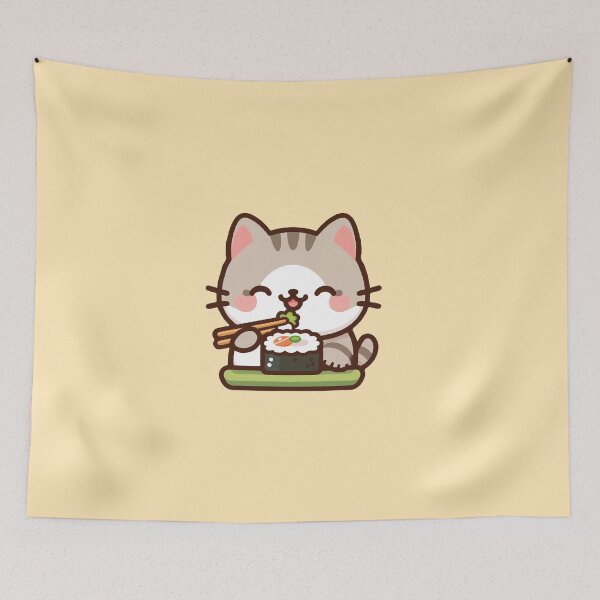 Item preview, Kawaii Sushi Cat cute designed and sold by SOMI SOMI.