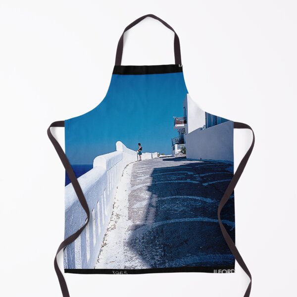 Item preview, Color Photo, Greek Island, Woman on Balcony designed and sold by IdoFriedmanArt.