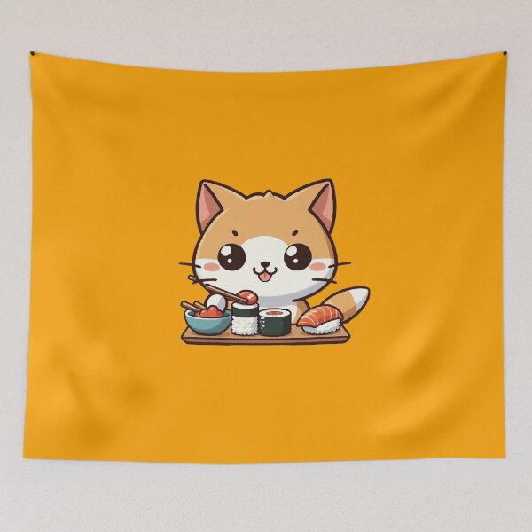 Item preview, Kawaii Sushi Orange Cat Designs for Your Home designed and sold by SOMI SOMI.