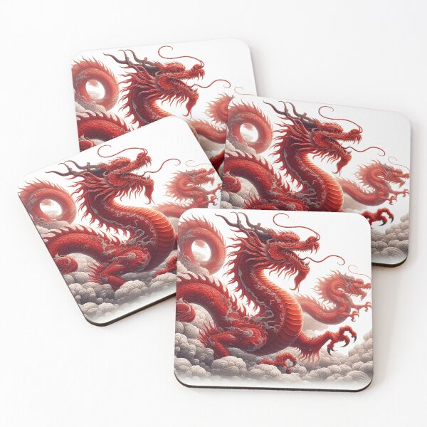 Item preview, red dragon flying at cloud designed and sold by MzulhilmiZam.