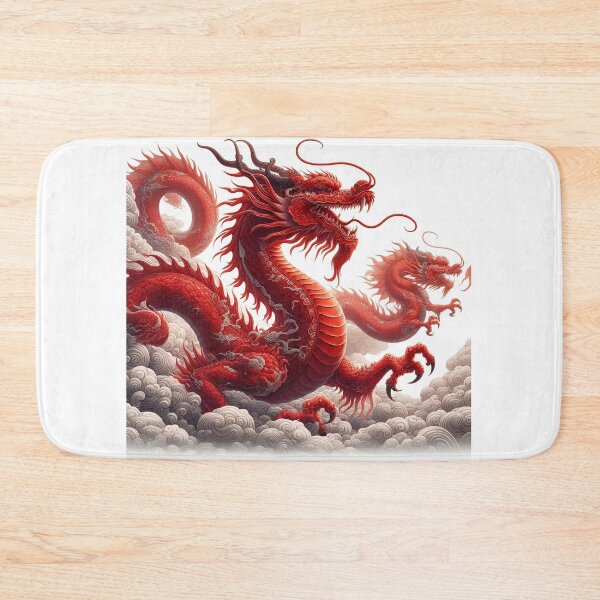 Item preview, red dragon flying at cloud designed and sold by MzulhilmiZam.