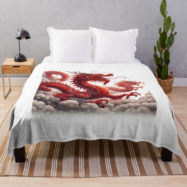Item preview, red dragon flying at cloud designed and sold by MzulhilmiZam.