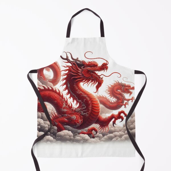 Item preview, red dragon flying at cloud designed and sold by MzulhilmiZam.