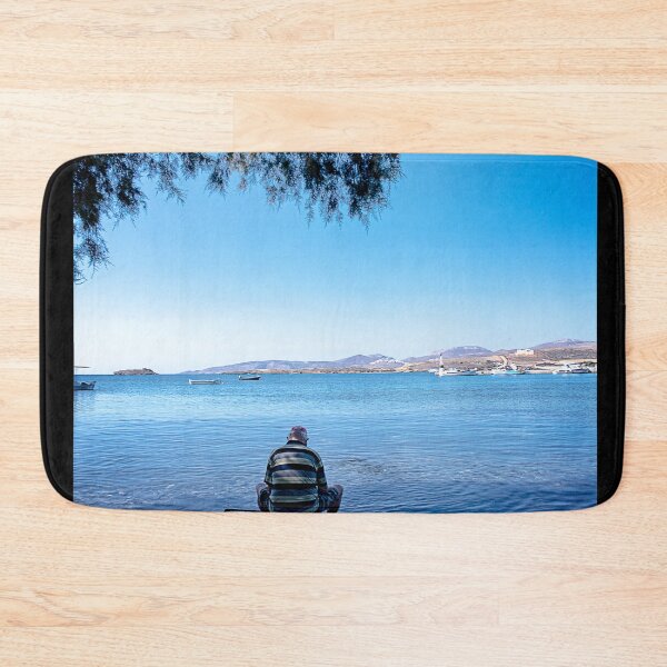 Item preview, Color photo, Old fisherman, going fishing, Fishing in ocean designed and sold by IdoFriedmanArt.