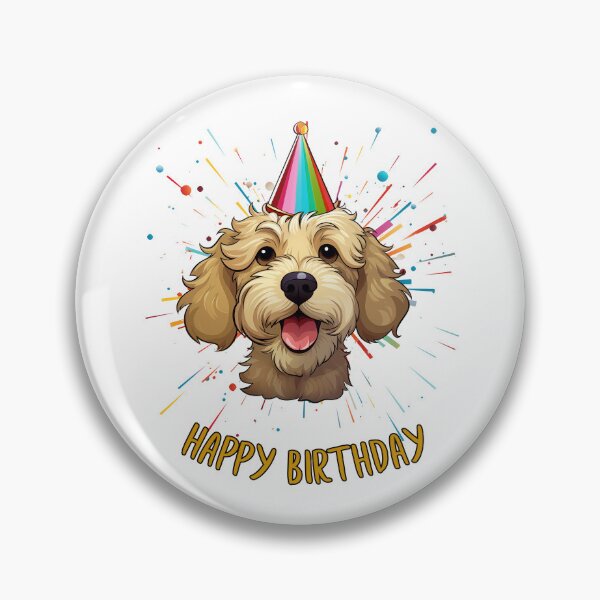 Item preview, Birthday Oodle Doodle - Gold- Happy Birthday! designed and sold by wotsthis.