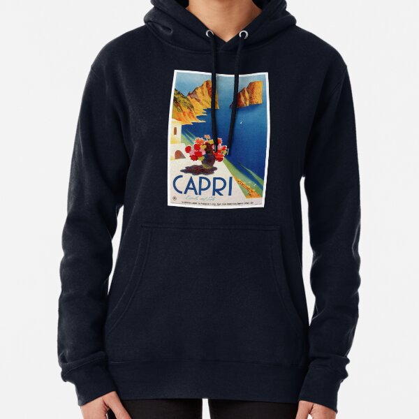 Capri Hoodie, Unisex Hooded Sweater, Soft Capri Pullover, Capri