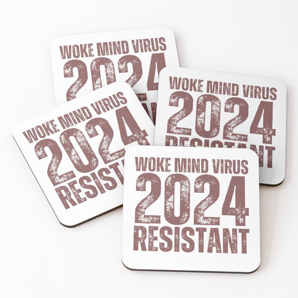 Item preview, Woke mind virus 2024 RESISTANT designed and sold by lachataigne.