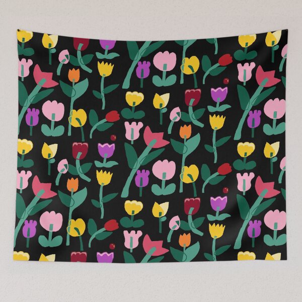 Item preview, My garden full of tulip, vintage Flower patterns designed and sold by zzzozzo.
